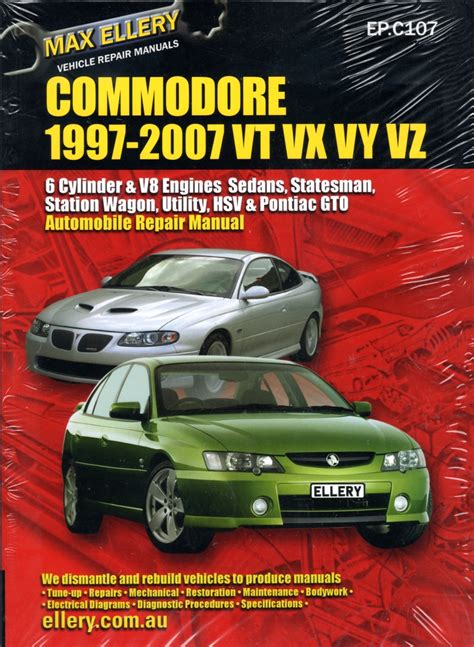 GAS CYLINDER INSTALLATION INSTRUCTIONS HOLDEN COMMODORE STATESMAN VT, VX, VY, VZ MODELS (1997 2006) This Automotive LP Gas cylinder must be installed in the vehicle in strict accordance with the latest requirements of ASNZS1425. . Holden commodore vz model years 2004 to 2007 repair manual